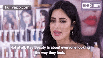 Katrina Kaif talking about her brand Kay Beauty