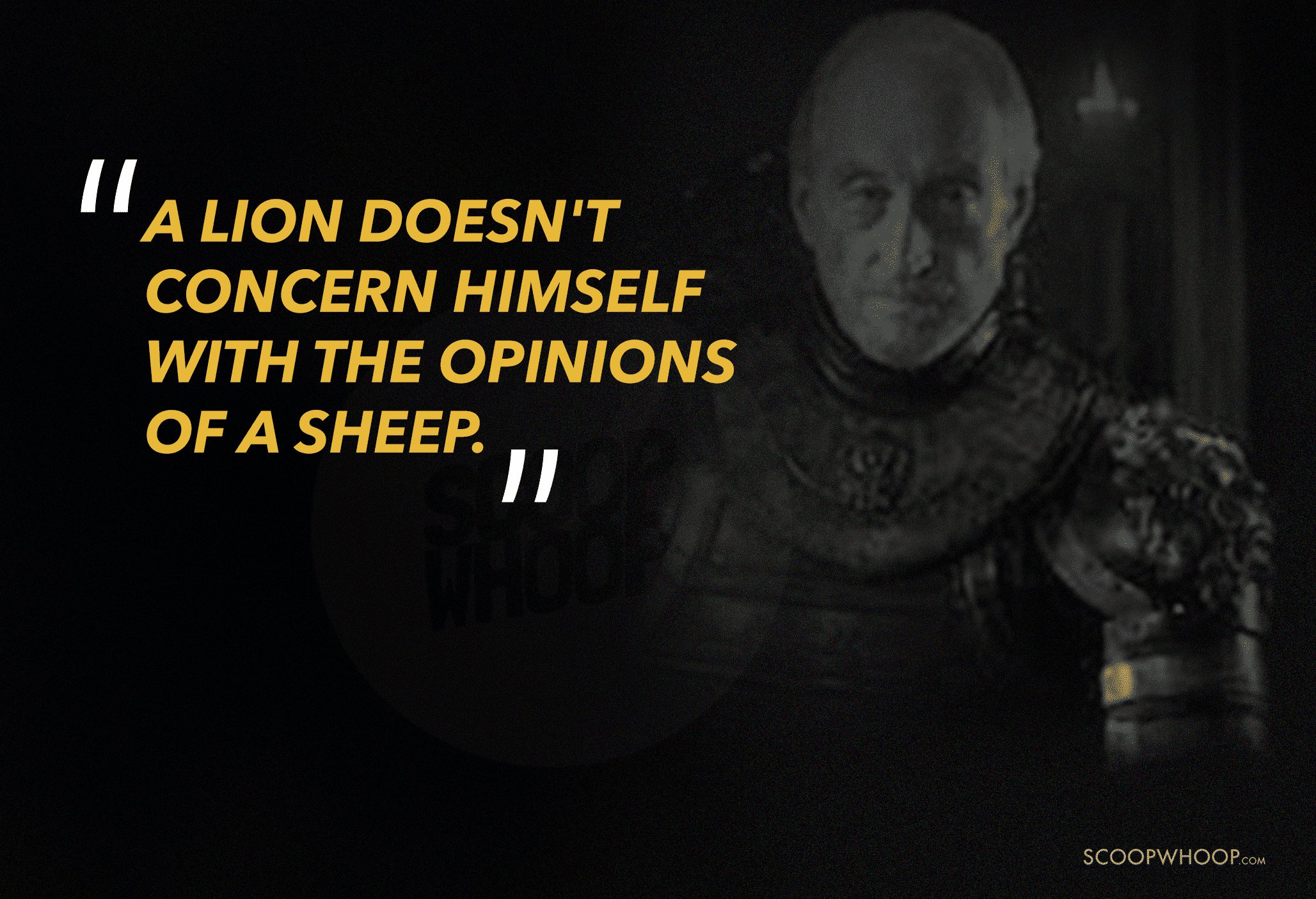 Tywin Lannister in Game of Thrones.