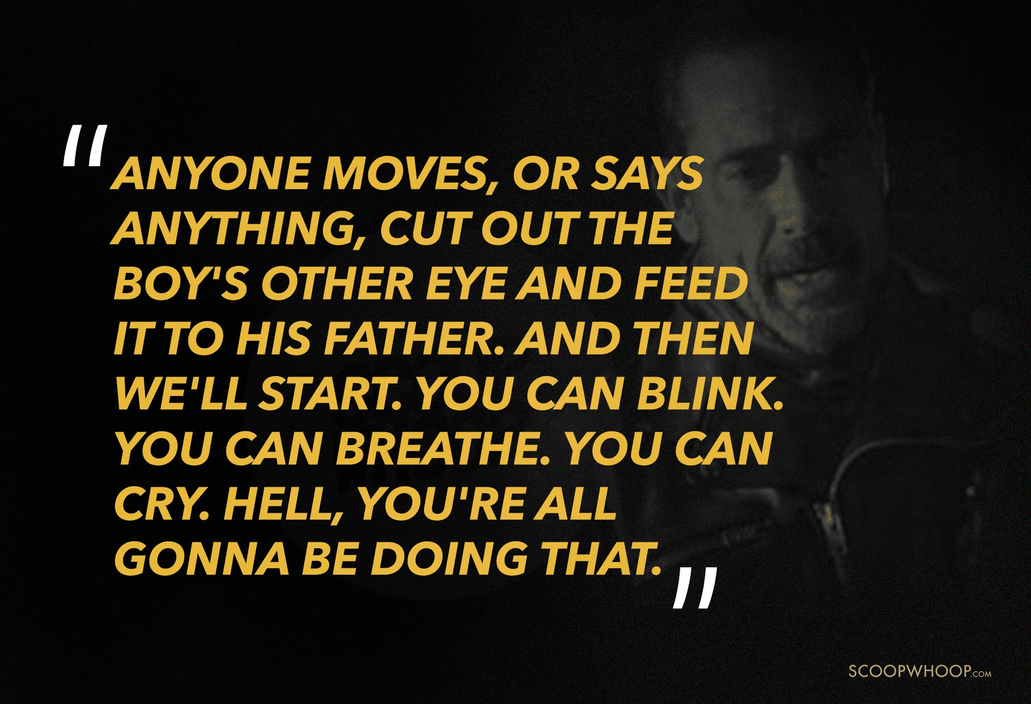 Negan in The Walking Dead.
