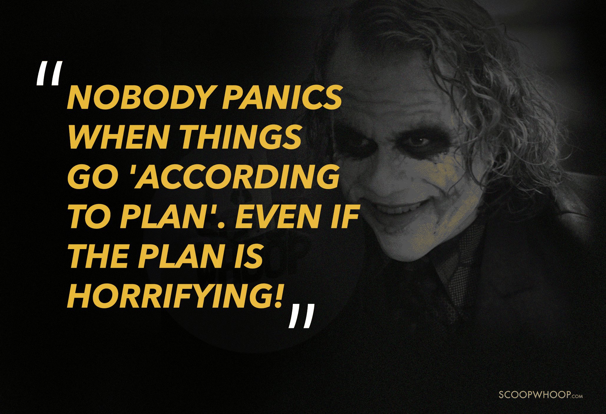 The Joker in The Dark Knight.