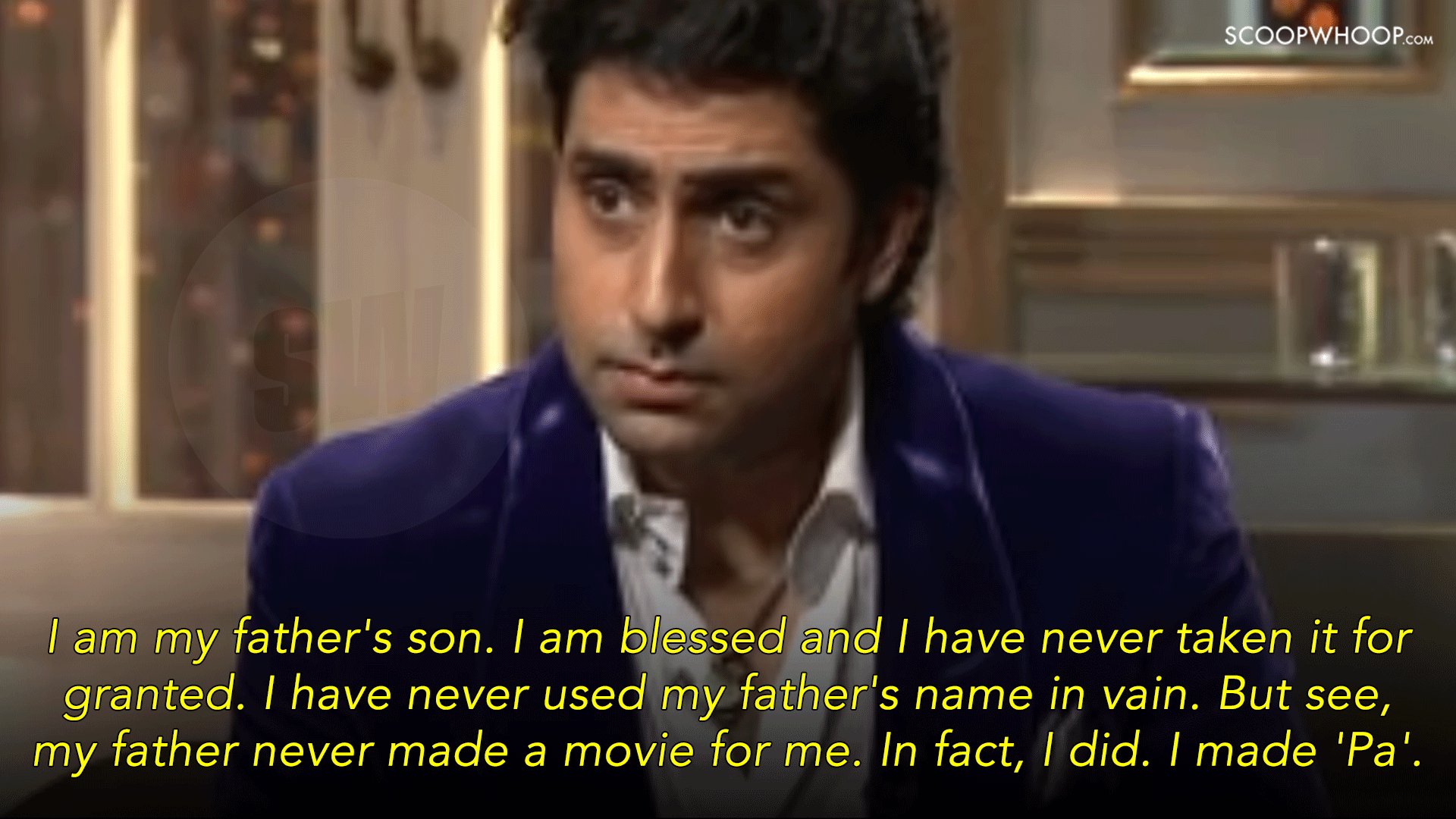 Abhishek Bachchan on KwK