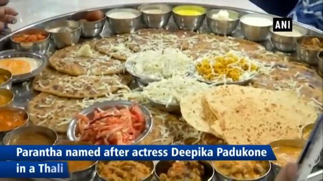 Deepika Padukone Paratha Thali