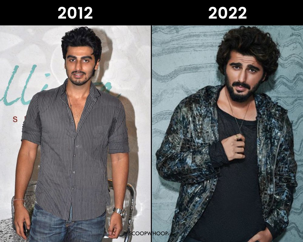 arjun kapoor in 2012 vs 2022