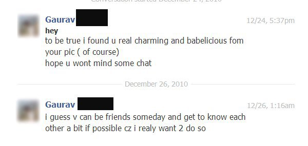 50 Incredibly Creepy Messages From Facebook Romeos