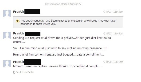 50 Incredibly Creepy Messages From Facebook Romeos